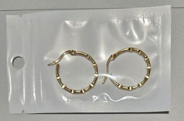 Two Gold Fashion Earrings New