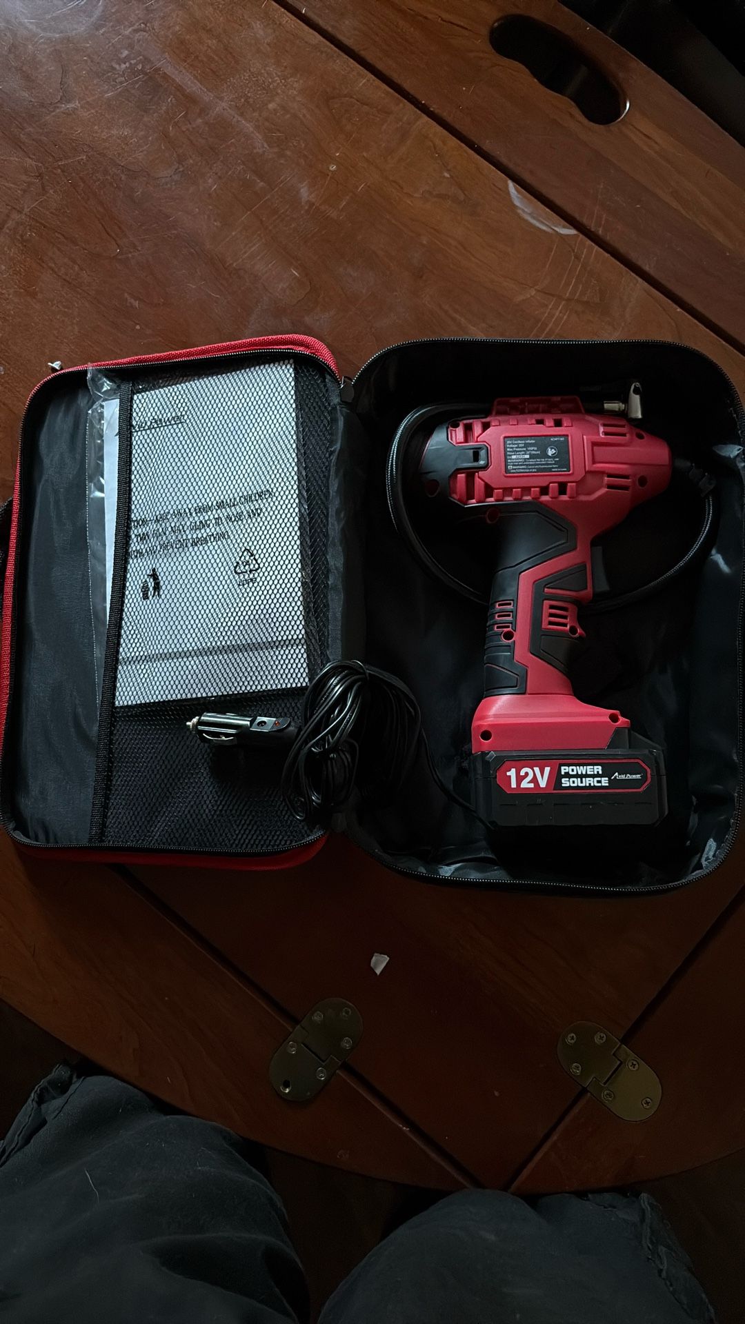 AVID POWER Tire Inflator Portable Air Compressor,20V Cordless Tire Pump, Rechargeable Air Pump for Car Tires and