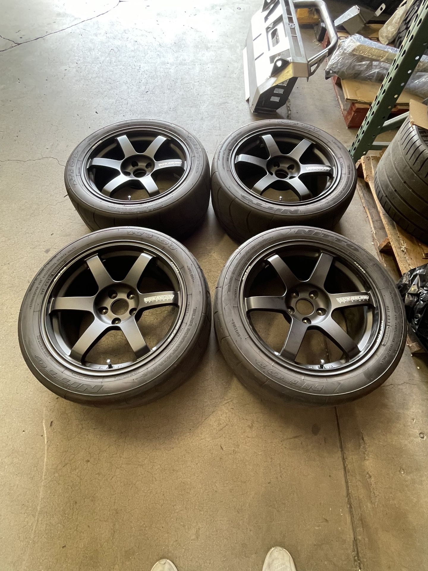 Volk TE37 Saga / Nitto NT01 - Fits Tesla Model 3
