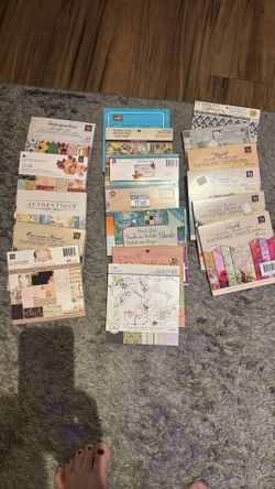 Scrapbooking Paper 6x6   $5 Each