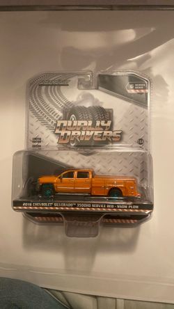 Greenlight 2018 Chevy Siverado 3500HD Service Bed - Snow Plow CHASE 1:64