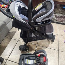 Graco Snugride Snuglock 35 Combo - Infant Car Seat and Stroller
