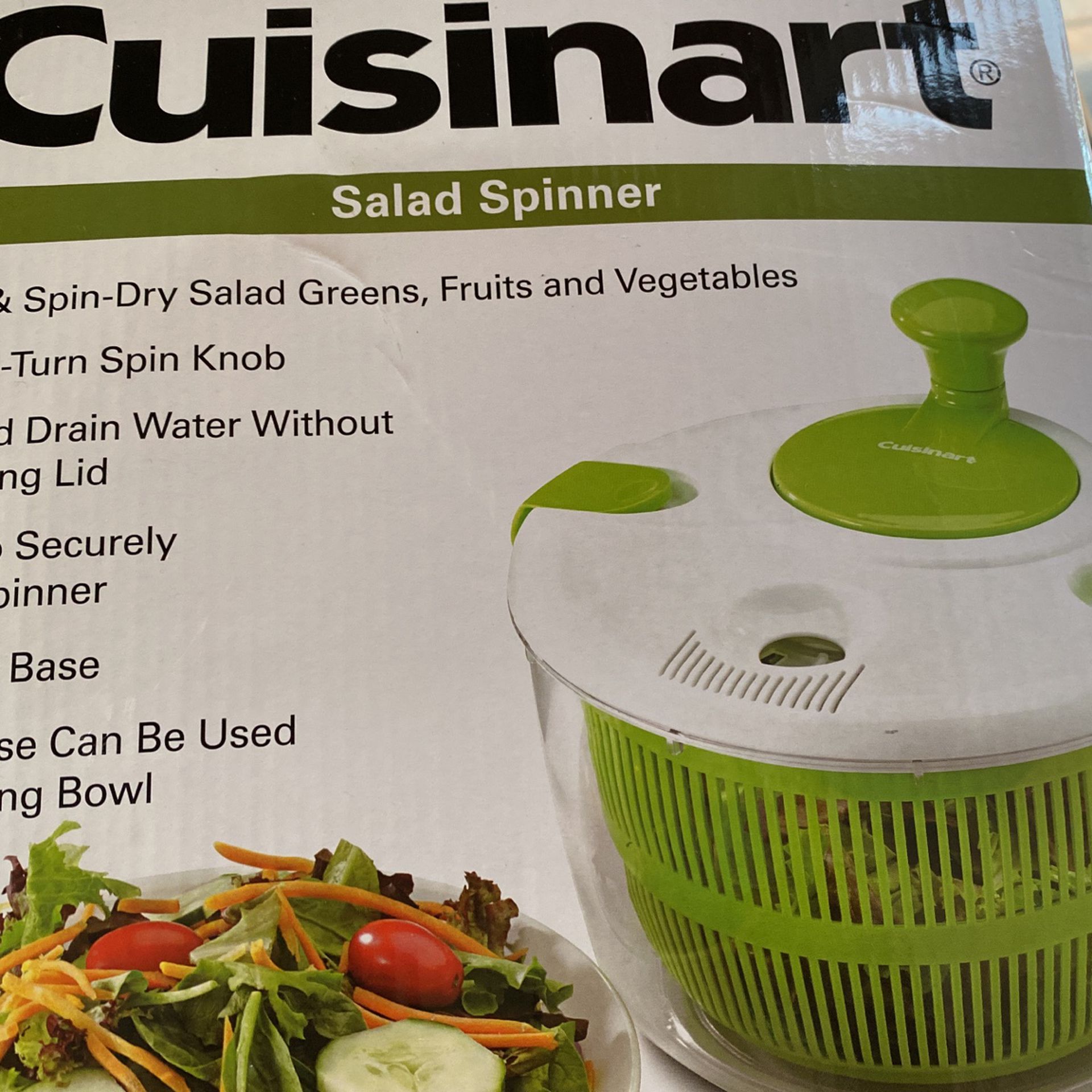 Cuisinart Large Salad Spinner- Wash, Spin & Dry Salad Greens