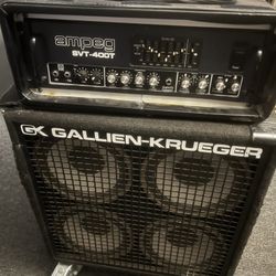 Ampeg SVT-400T Bass Head & GK 410SBX Cabinet - Full Stack