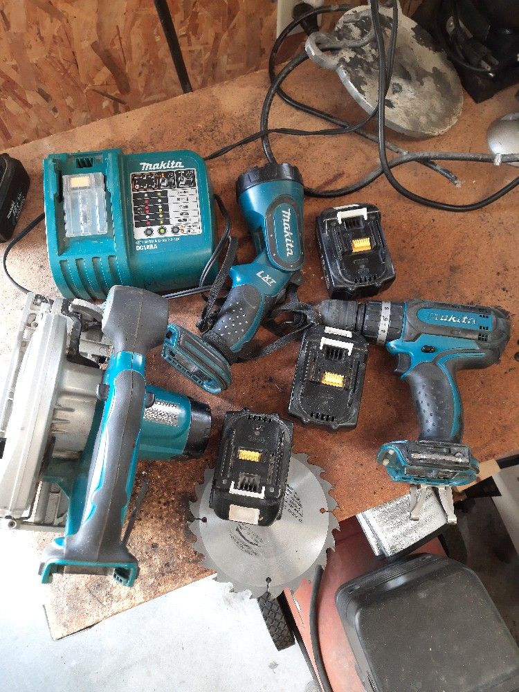 Makita LXT Drill, Saw And Accessories 