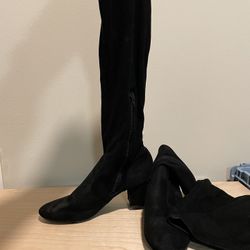 Suede Thigh High Boots