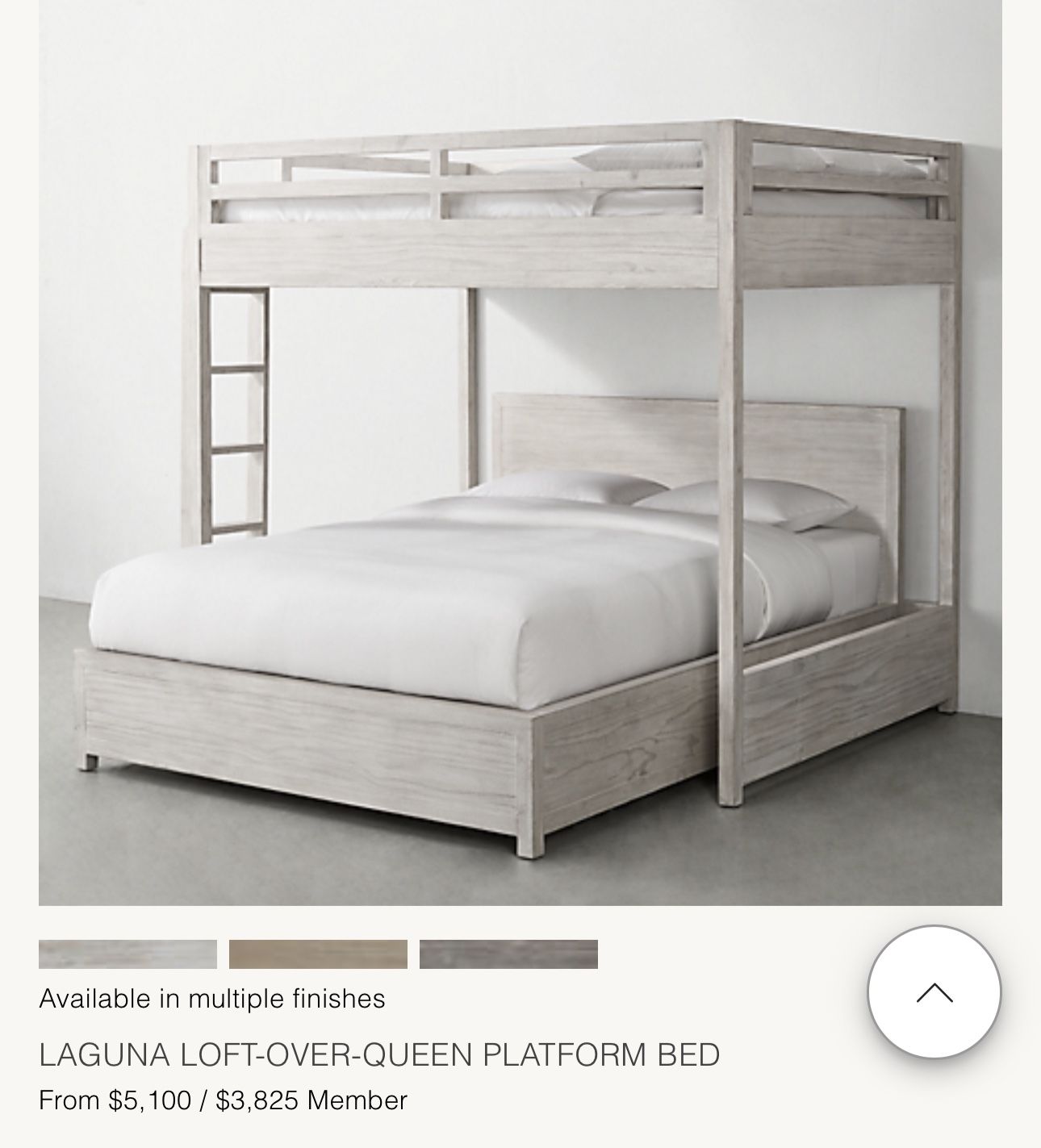 Restoration hardware Laguna Bunk Bed