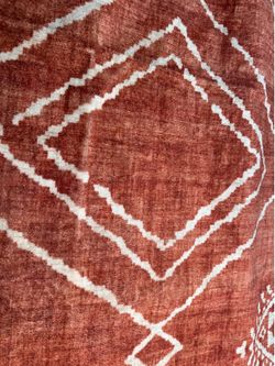 ReaLife Washable runner/2’X10’orange and white