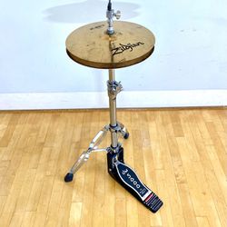 DW5000 2 Leg Hihat DW drum Hihat Cymbal Stand & Drop Clutch With Zildjian ZBT Cymbals Good Condition $250 cash in Ontario 91762