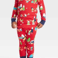 Christmas-themed pajama 2 sets  Size 8