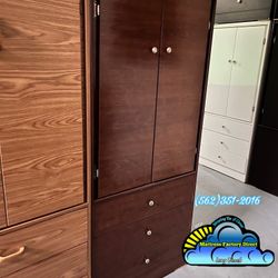 Tall Closet Cherry Wardrobe New Ropero Armoire Nuevo 