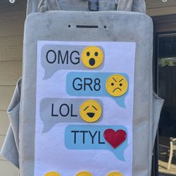 Cell Phone Emoji Kids Costume