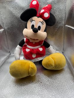 Disney Minnie Mouse Plush in Red Polka Dot Dress