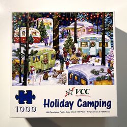 VCC Vermont Christmas Company - 1000 Piece Puzzle - Holiday Camping