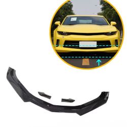 Chevy Camaro 2016-2024  1LE Style Front Bumper Lip Side Skirt Glossy Black