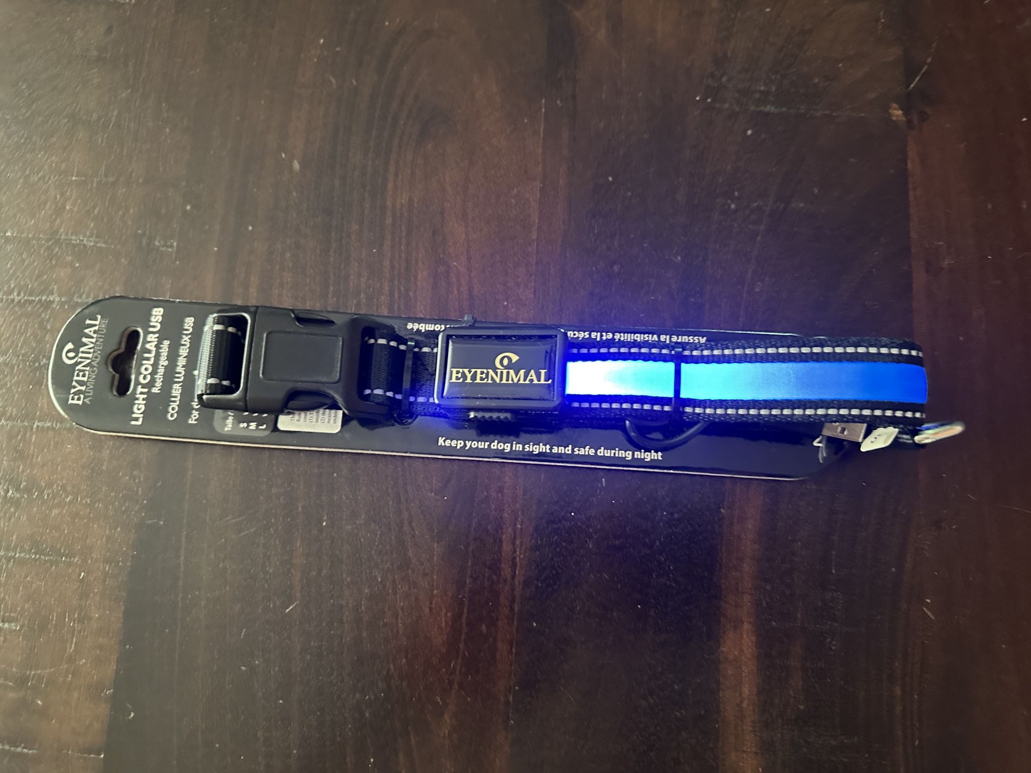 Light Up Dog Color Blue Small