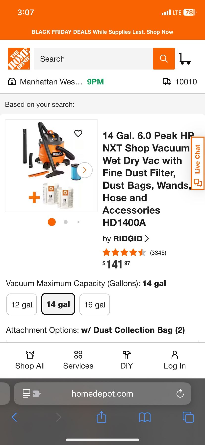 **RIGID shop Vac NXT NEW**