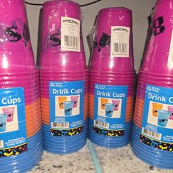 Oriental Trading Fun Express 16 oz. I Love the 80’s Disposable Plastic Cups Four 25 Ct. 100 Total