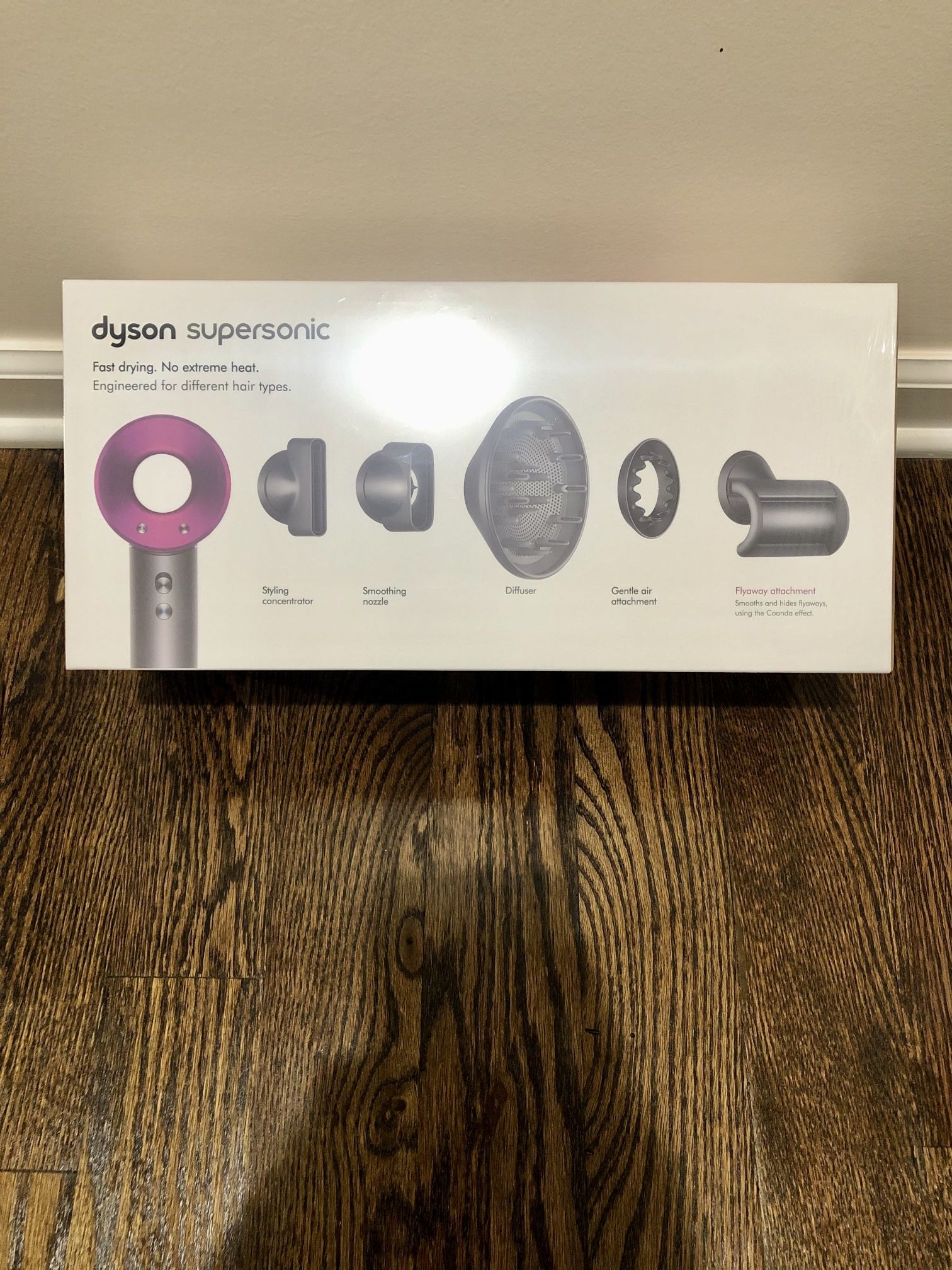 Dyson Supersonic Hair Dryer - Iron & Fuchsia HD07