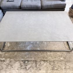Restoration Hardware Metal Coffee Table Excellent Condition 