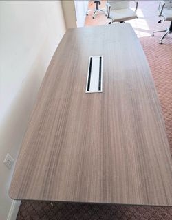 8' Miele Boat-Shaped Conference table