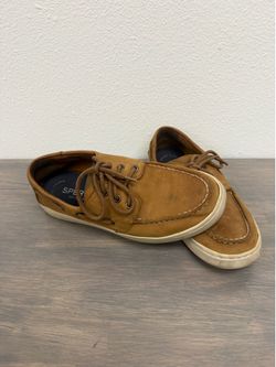 Sperry Leather Top Sider Tan Boat Shoe Men 8M