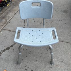 gray shower chair