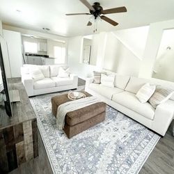 Stylish Cozy Couch And Loveseat 