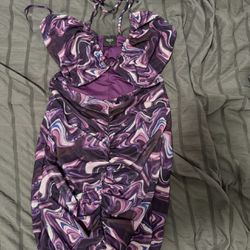 Purple Body con Dress 