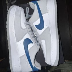 Nike Air Force 1 07 LV8 Athletic Club Smoke Gray Blue White DH7568-001  Men's NEW