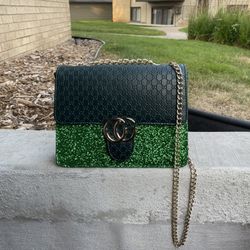 Shimmery Green Hang Bag 