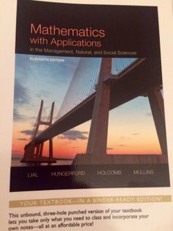 Mathematics with Applications - 11th edition with binder in new condition