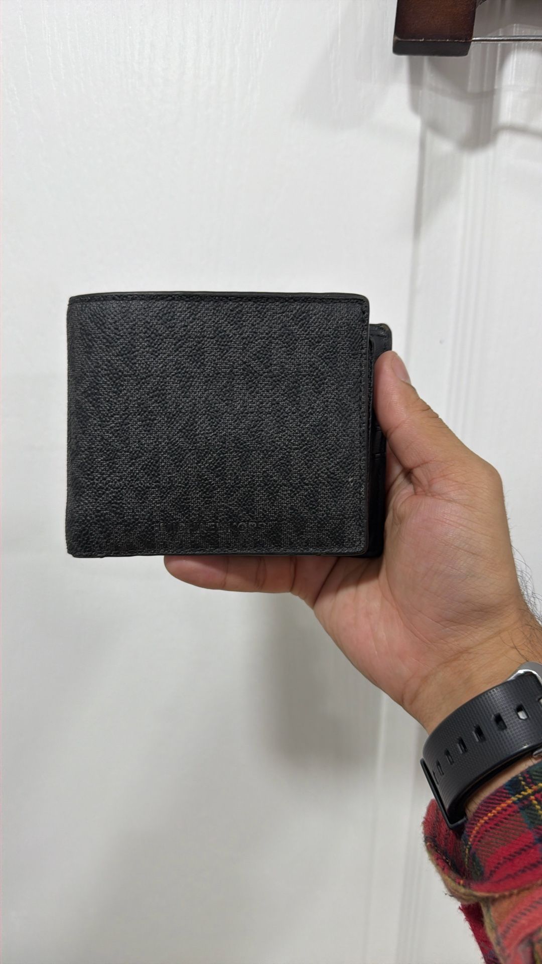 Mk Michael Kors Men’s Wallet Leather Black Monogram 
