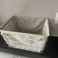 Sage Green Wired Basket $4 