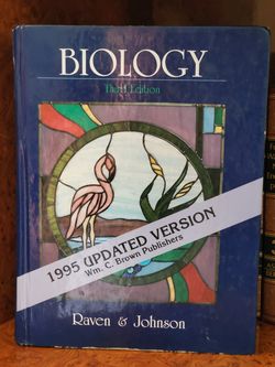 Biology Raven, Peter H.; Johnson, George B. 3rd edition, ISBN 10: 069724251X ISBN 13: 9780697242518 Hardcover 1995