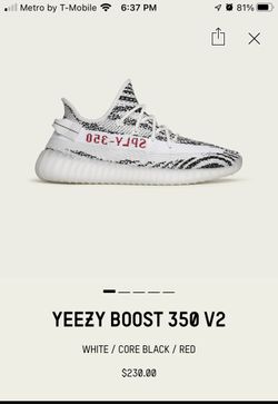 Yeezy Boost 350 V2 Zebra