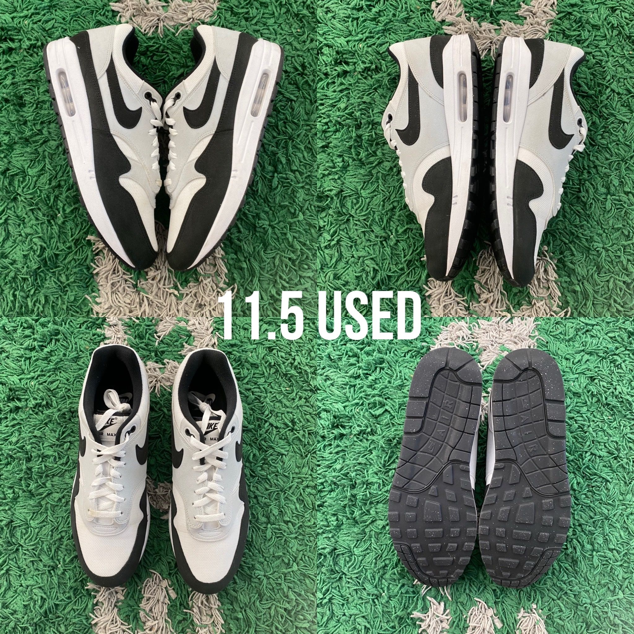 Nike Air Max 1 Black White Size 11.5