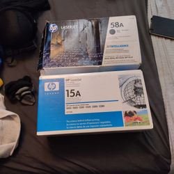 HP 58a Toner And The HP 15a Print Cartridge