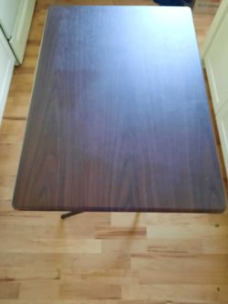 Dark Wood Rectangular Desk or Dining Table