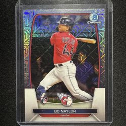 Bo Naylor RC 2023 Bowman Chrome Mega Mojo Refractor Cleveland Guardians