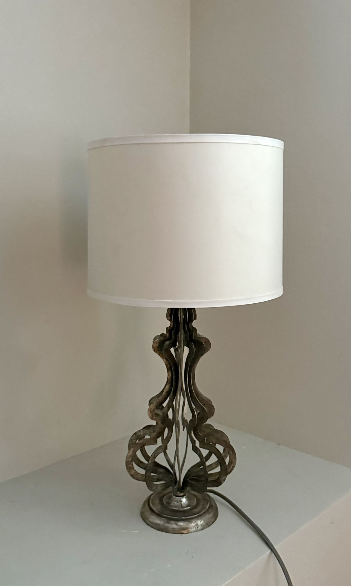 Aidan Gray Table Lamp, Metal Base