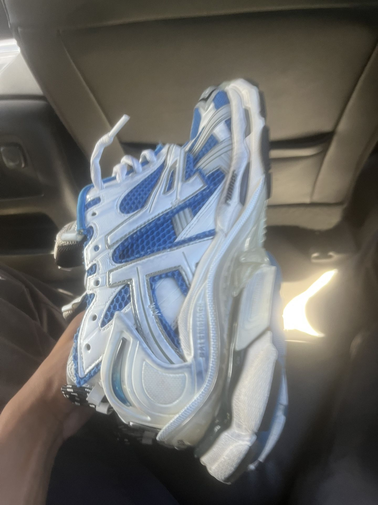 Blue And White Runners 45