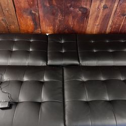 Black Memory Foam Futon