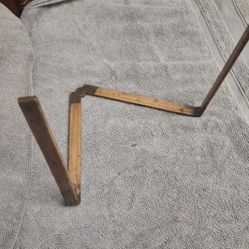 3 Antique fourfold carpenter's rulers