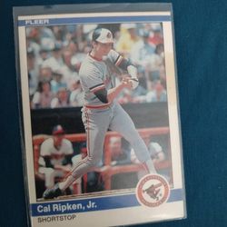 Cal Ripken Card Fleer 1984 