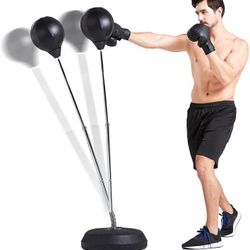 Inflatable Punching Bag Stand With Gloves 
