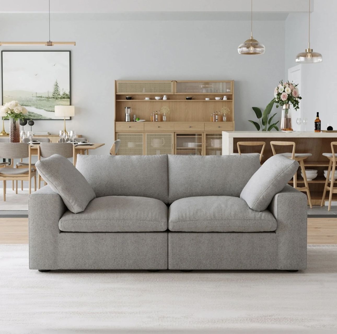 New in Box – Sofatica CloudForm™ 2-Seater Modular Sofa | Gray | Luxury Cloud Couch