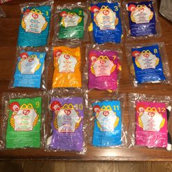 Complete Set of 1999 Ty Beaniebaby McDonald’s Toys 1-12