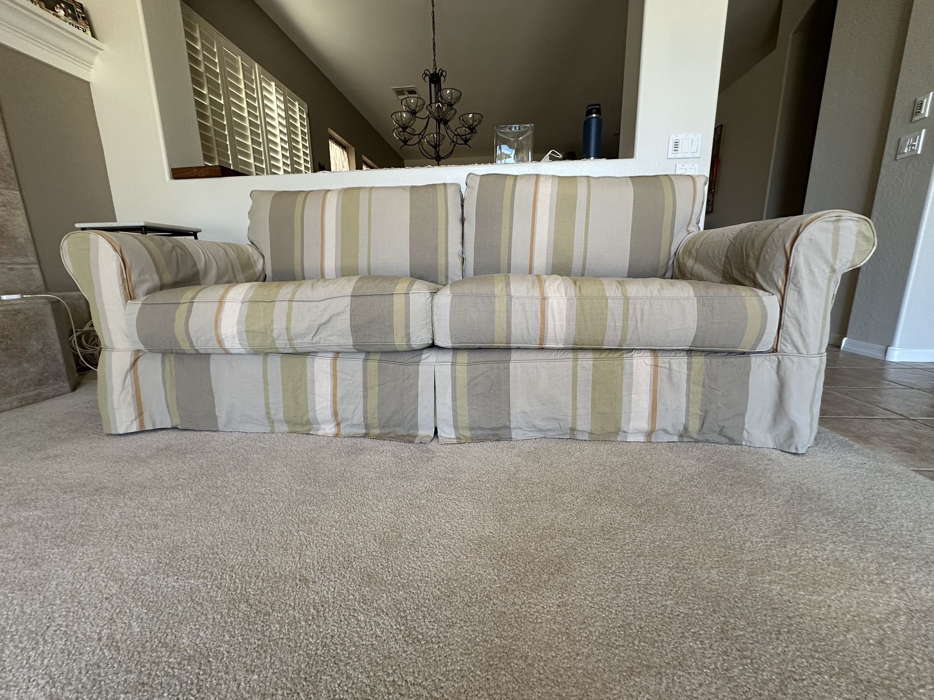 Pottery Barn Slip Cover Sofa
