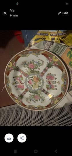 6 Rose Medallion  dinner size china plates